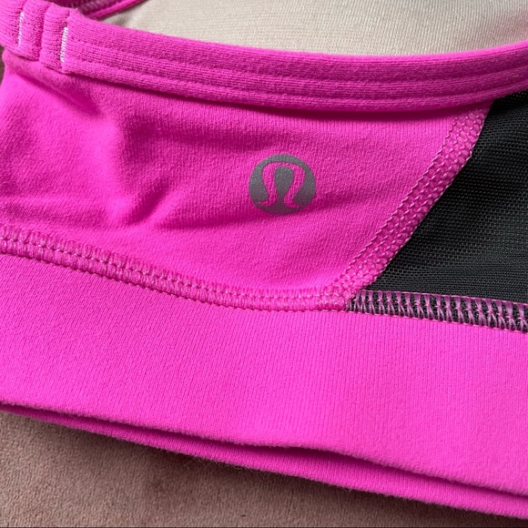 Hot Pink Lululemon Sports Bra - Picture 3 of 5